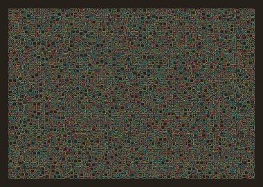 Ofset Quad üretken sanat arkaplan çizimi