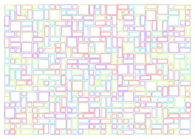 Ofset Quad üretken sanat arkaplan çizimi