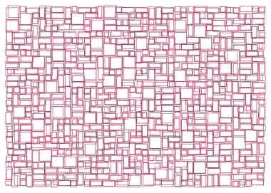 Ofset Quad üretken sanat arkaplan çizimi