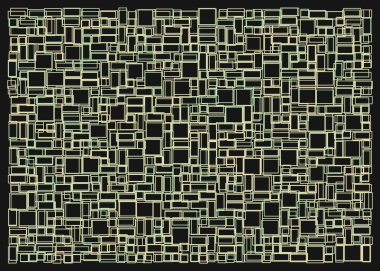 Ofset Quad üretken sanat arkaplan çizimi