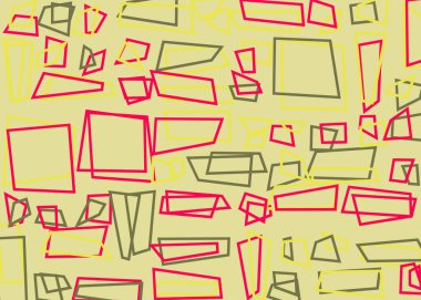 Ofset Quad üretken sanat arkaplan çizimi