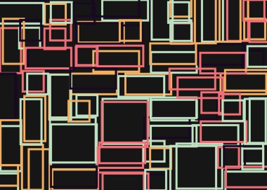 Ofset Quad üretken sanat arkaplan çizimi