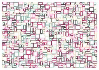 Ofset Quad üretken sanat arkaplan çizimi