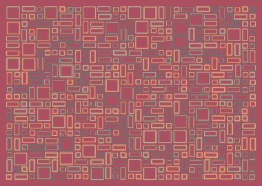 Ofset Quad üretken sanat arkaplan çizimi