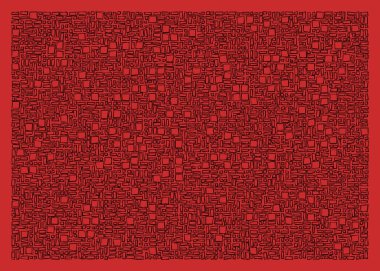 Ofset Quad üretken sanat arkaplan çizimi