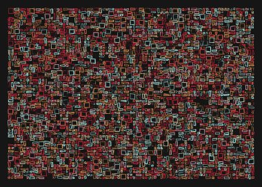 Ofset Quad üretken sanat arkaplan çizimi