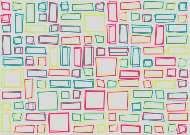 Ofset Quad üretken sanat arkaplan çizimi