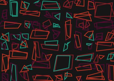 Ofset Quad üretken sanat arkaplan çizimi