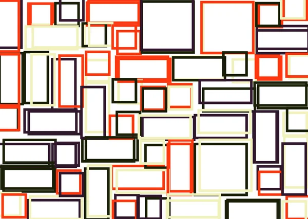 Offset Quads Generative Art Background Art Illustration — Stock Vector