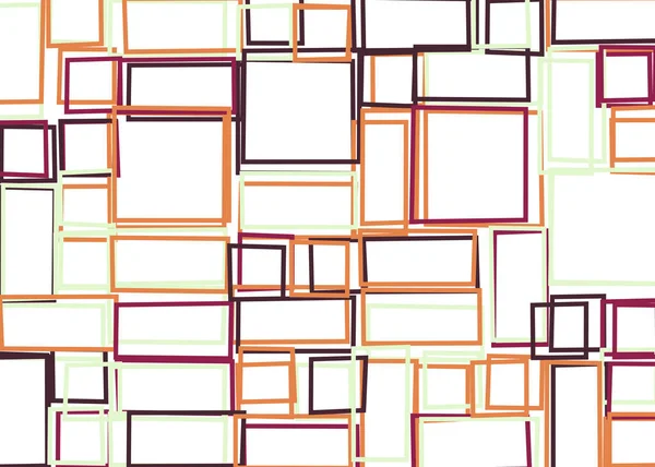 Offset Quads Generative Art Background Art Illustration — Stock Vector