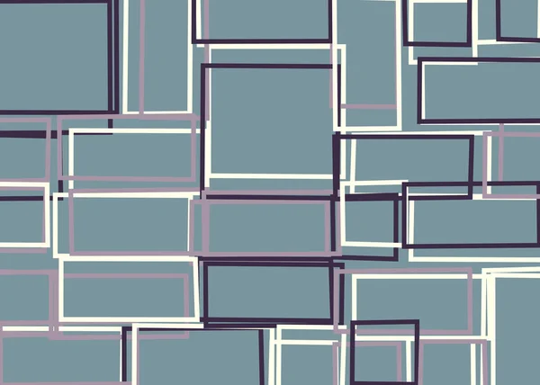 Offset Quads Generativ Konst Bakgrund Konst Illustration — Stock vektor