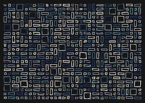 Offset Quads Generativ Konst Bakgrund Konst Illustration — Stock vektor