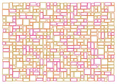 Ofset Quad üretken sanat arkaplan çizimi