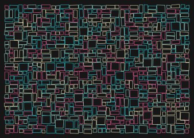 Ofset Quad üretken sanat arkaplan çizimi