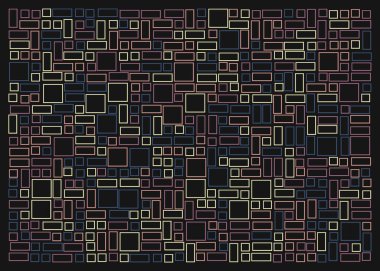 Ofset Quad üretken sanat arkaplan çizimi