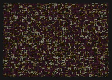 Ofset Quad üretken sanat arkaplan çizimi