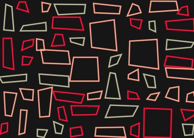 Ofset Quad üretken sanat arkaplan çizimi