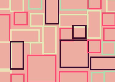 Ofset Quad üretken sanat arkaplan çizimi