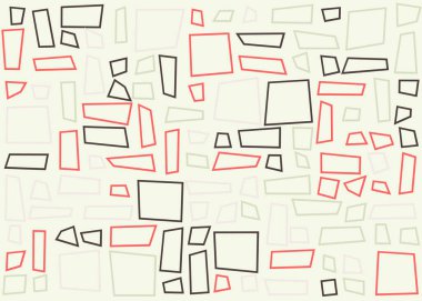 Ofset Quad üretken sanat arkaplan çizimi