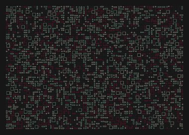 Ofset Quad üretken sanat arkaplan çizimi