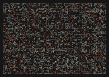 Ofset Quad üretken sanat arkaplan çizimi