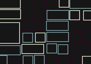 Ofset Quad üretken sanat arkaplan çizimi