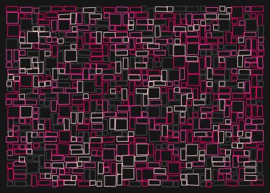 Ofset Quad üretken sanat arkaplan çizimi