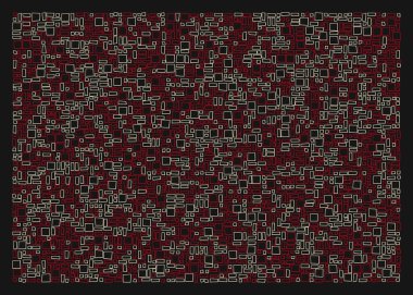 Ofset Quad üretken sanat arkaplan çizimi