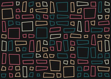 Ofset Quad üretken sanat arkaplan çizimi