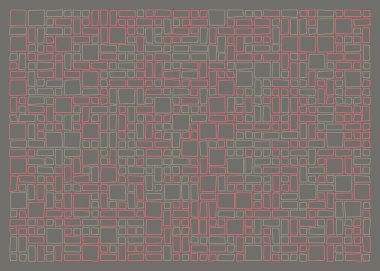 Ofset Quad üretken sanat arkaplan çizimi