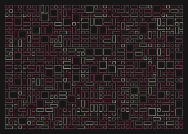 Ofset Quad üretken sanat arkaplan çizimi