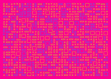 Ofset Quad üretken sanat arkaplan çizimi