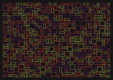 Ofset Quad üretken sanat arkaplan çizimi