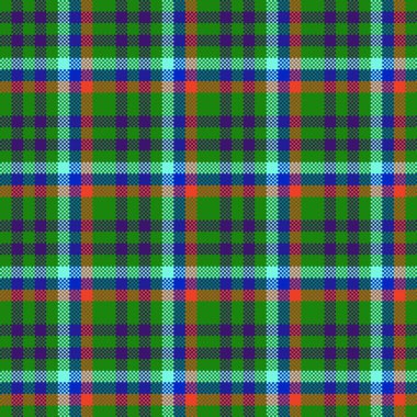 Dekoratif tartan karo desen çizimi