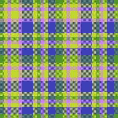 Dekoratif tartan karo desen çizimi