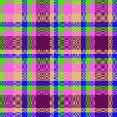 Dekoratif tartan karo desen çizimi