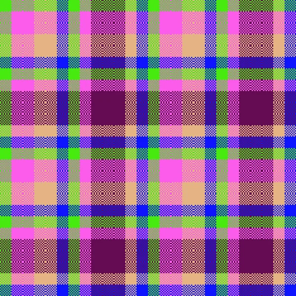 Decorative Tartan Plaid Tiles Pattern Illustration — Stock Vector