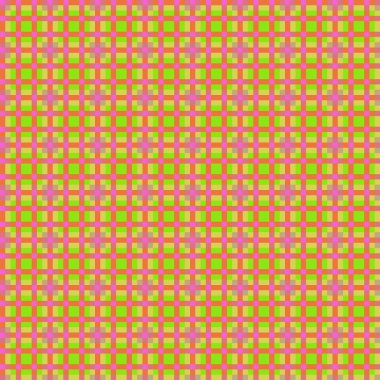 Dekoratif tartan karo desen çizimi