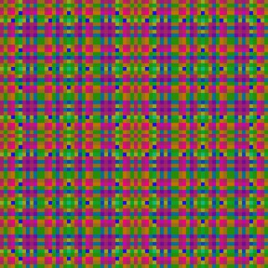 Dekoratif tartan karo desen çizimi