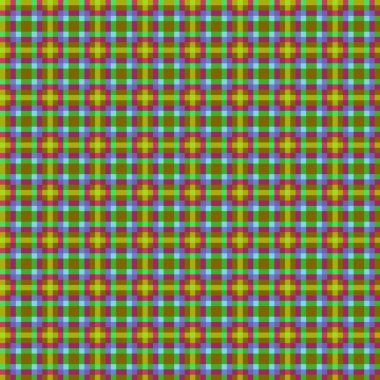 Dekoratif tartan karo desen çizimi