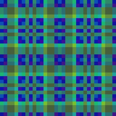 Dekoratif tartan karo desen çizimi