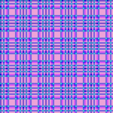 Dekoratif tartan karo desen çizimi