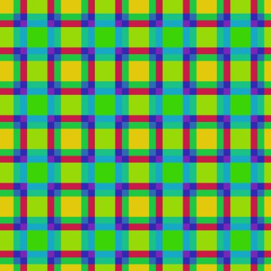 Dekoratif tartan karo desen çizimi