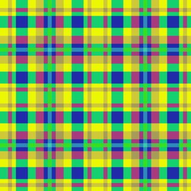 Dekoratif tartan karo desen çizimi