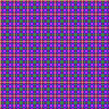 Dekoratif tartan karo desen çizimi