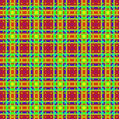 Dekoratif tartan karo desen çizimi