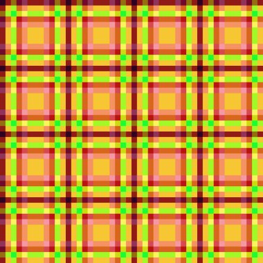 Dekoratif tartan karo desen çizimi