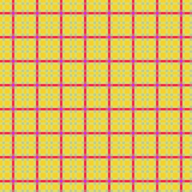 Dekoratif tartan karo desen çizimi