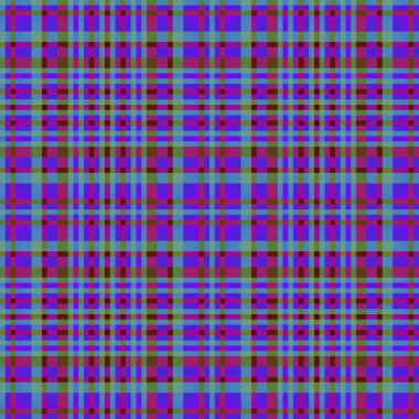 Dekoratif tartan karo desen çizimi