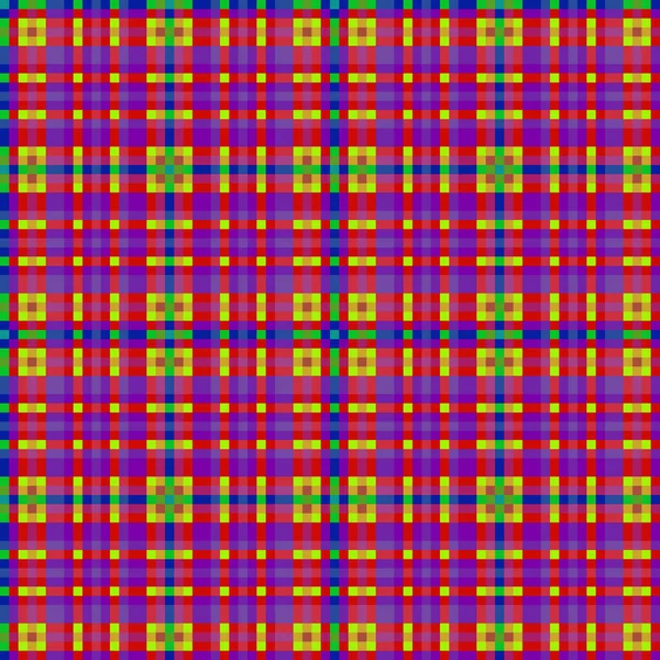 Illustration Décorative Motif Tuiles Tartan Plaid — Image vectorielle